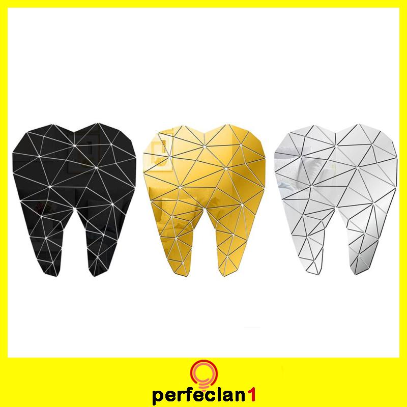 Decal dán tường Acrylic Màu Đen Trang Trí Nha Khoa Có Thể Tháo Rời