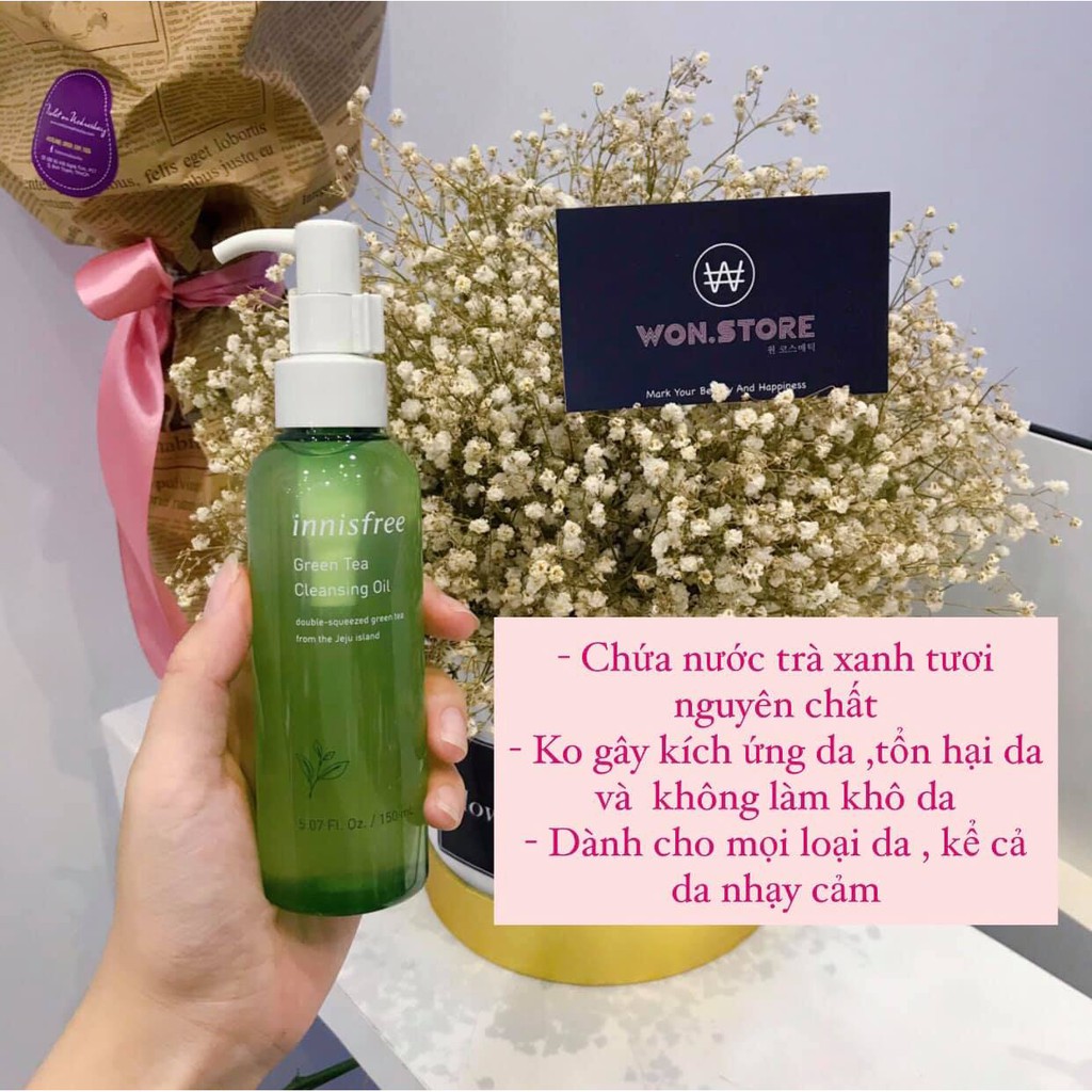 Dầu Tẩy Trang Innisfree Cleansing Oil Đủ mùi ( Táo, Trà Xanh, Olive) 150ml [ Chính Hãng] | BigBuy360 - bigbuy360.vn