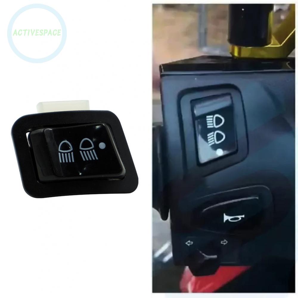 Motorcycle Switch Black Easy Installation Headlight High Beam Low Beam