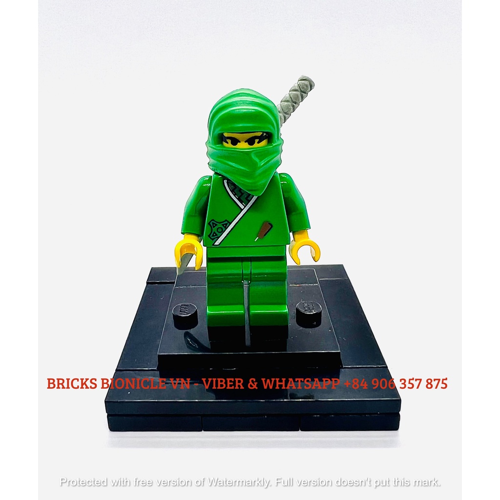 LEGO MINIFIGURES - ĐỒ CHƠI XẾP HÌNH LEGO NHÂN VẬT - CLASSIC NINJA MINIFIGURES CAS212 - NHẪN GIẢ NỮ XANH LÁ