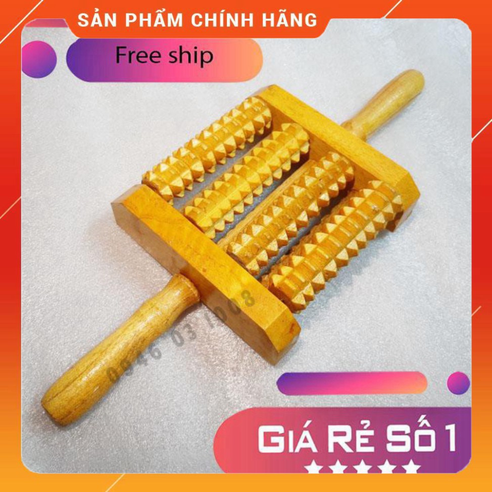 [SALE] Cây lăn lưng bằng gỗ tự nhiên📌FREESHIP📌 Dụng cụ mát xa xua tan nỗi lo đau nhức tạo cảm giác thỏa mái