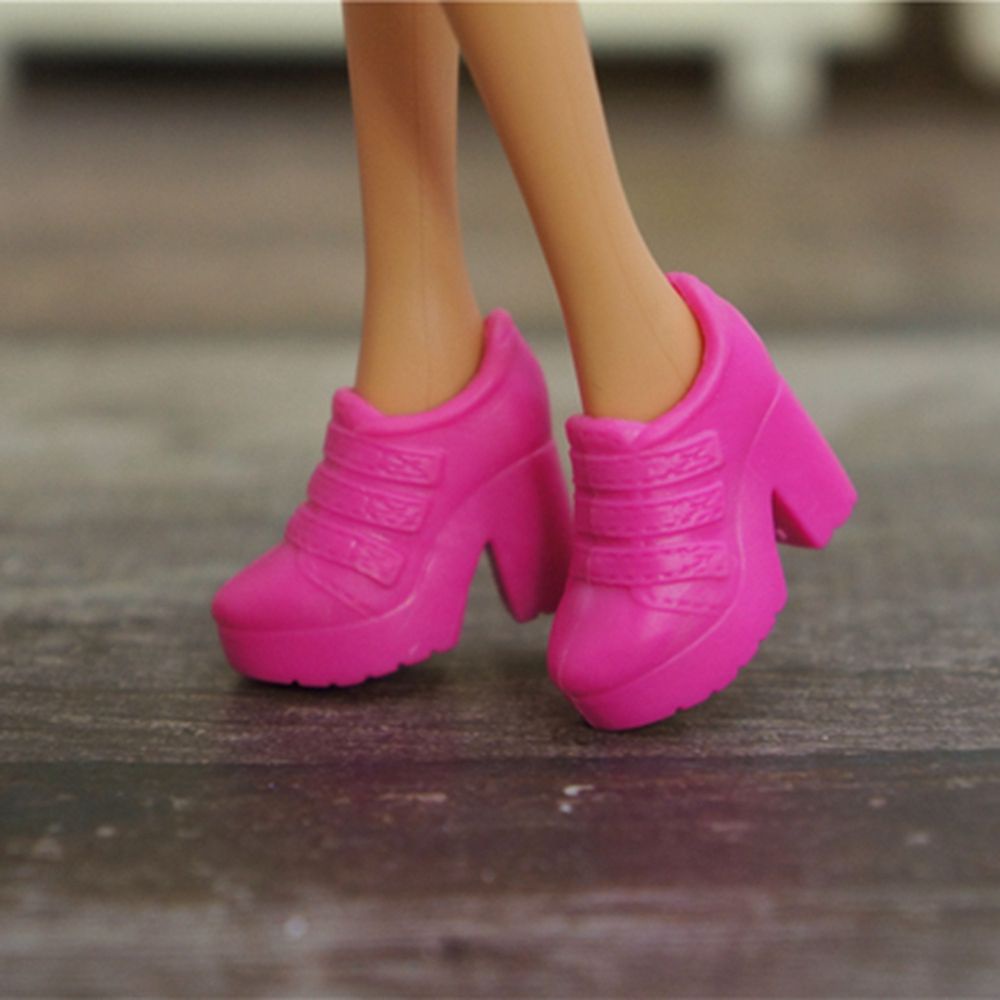 Giày cao gót nhựa nhiều màu sắc thời trang cho búp bê 1/6 30 mẫu 2.2cm