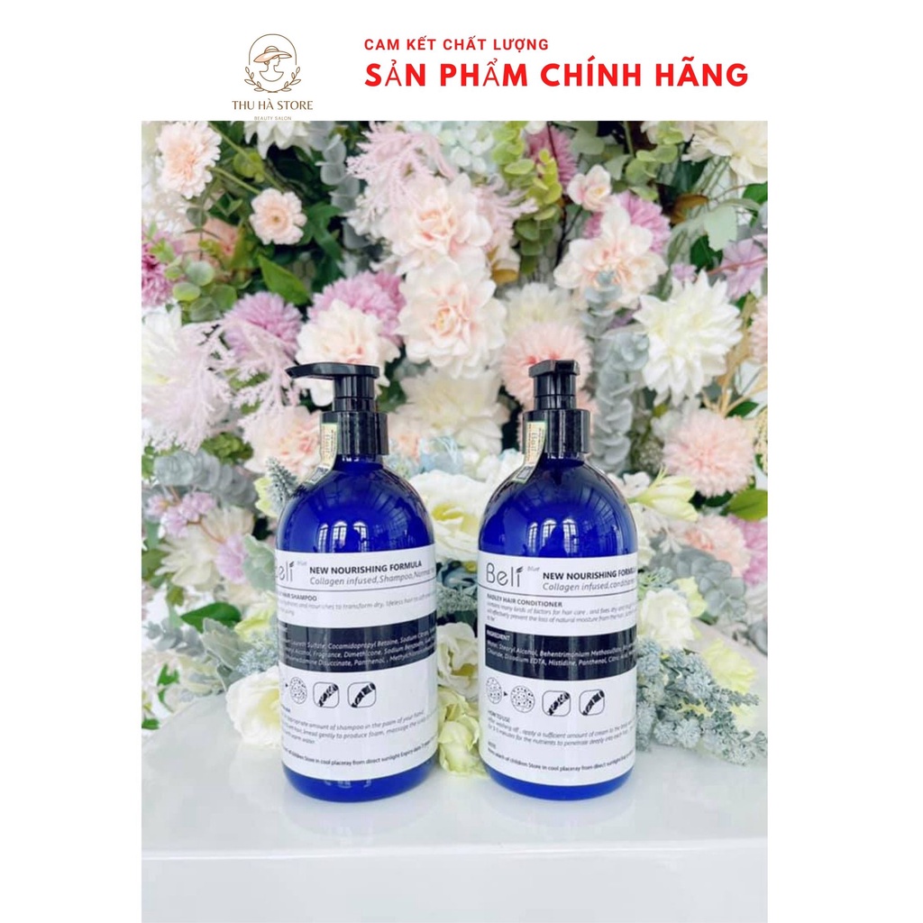 CHÍNH HÃNG Cặp dầu gội xả siêu mềm mượt Beli