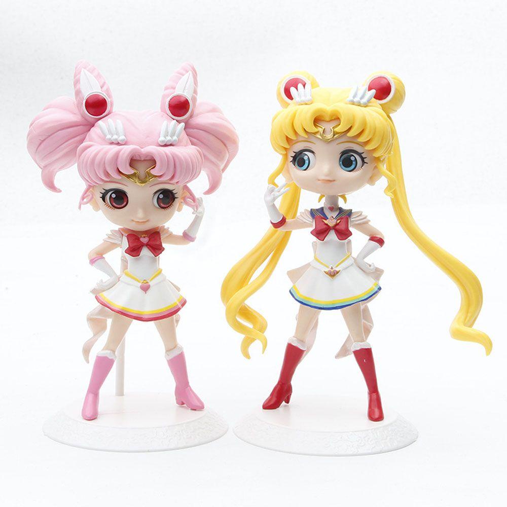 REBUY1 Sailor Moon Mô Hình Nhân Vật Thủy Thủ Mặt Trăng Bằng PVC