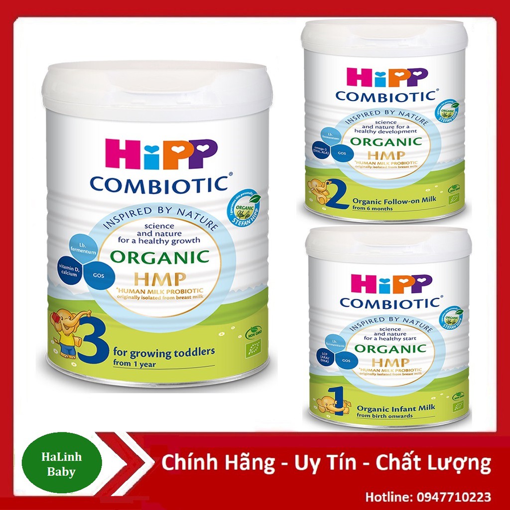 Sữa Hipp Đủ Só 1,2,3,4 Combiotic Hộp 350g/800g ( Date 2022 )