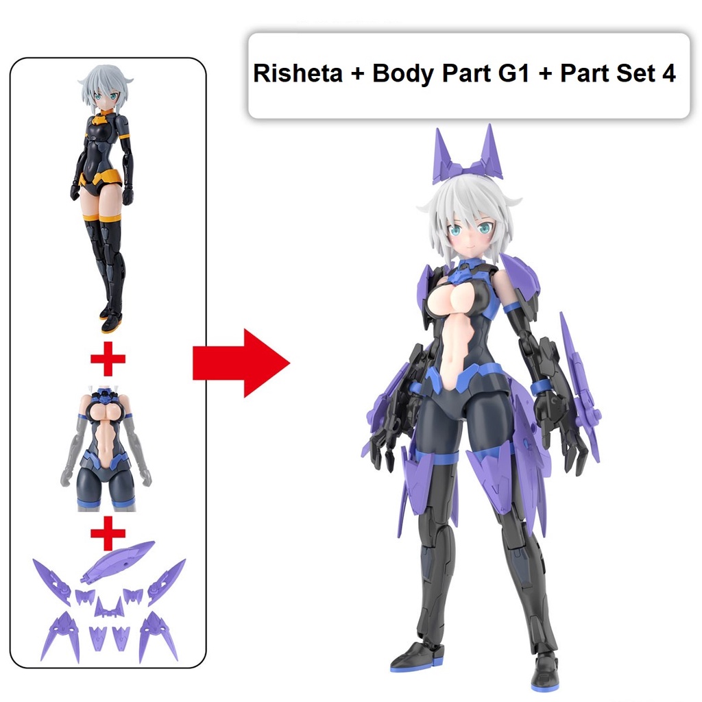 Phụ kiện nâng cấp 30MS 30 Minutes Sisters Option Parts Set 4 Stealth Armor (Bandai)