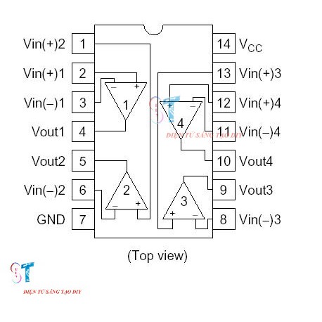 IC HA 17324A IC Khuếch Đại Tín Hiệu 14 Chân