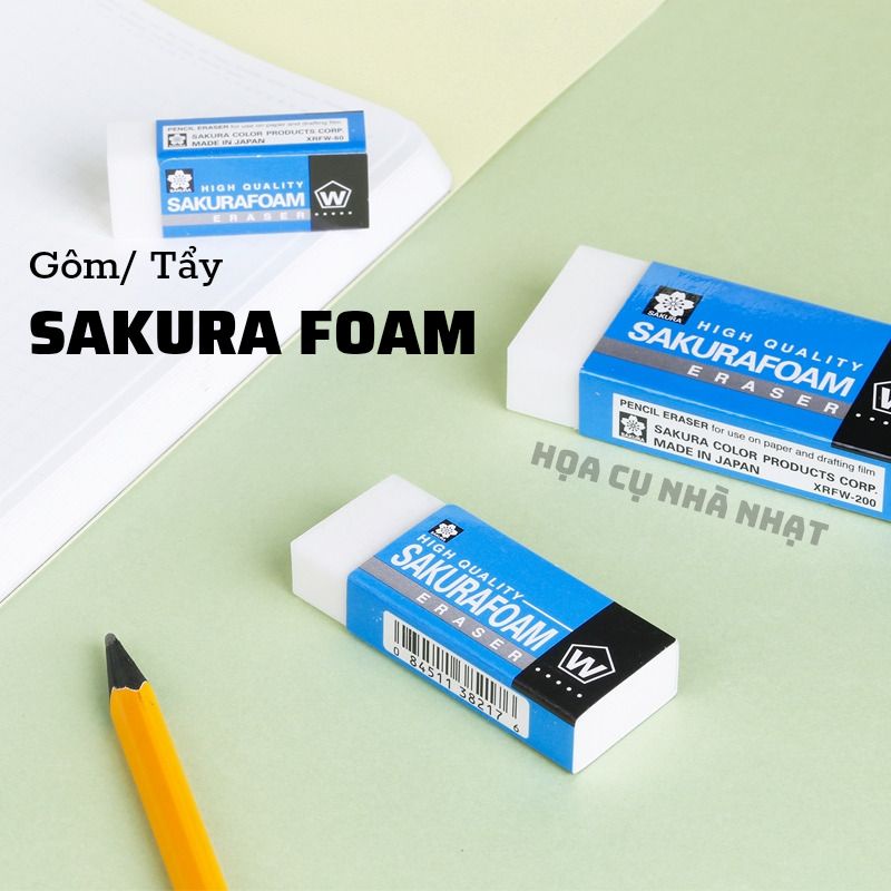 Gôm Tẩy SAKURA Foam XRFW Nhiều Size