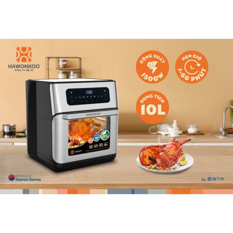 Nồi Chiên Không Dầu Hawonkoo AFH - 120, Dung Tích 12L, Công Suất 1700W,Bảo Hành Chính Hãng 12 Tháng