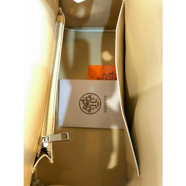 Túi H-M trắng bạch tạng cao cấp SZ 25