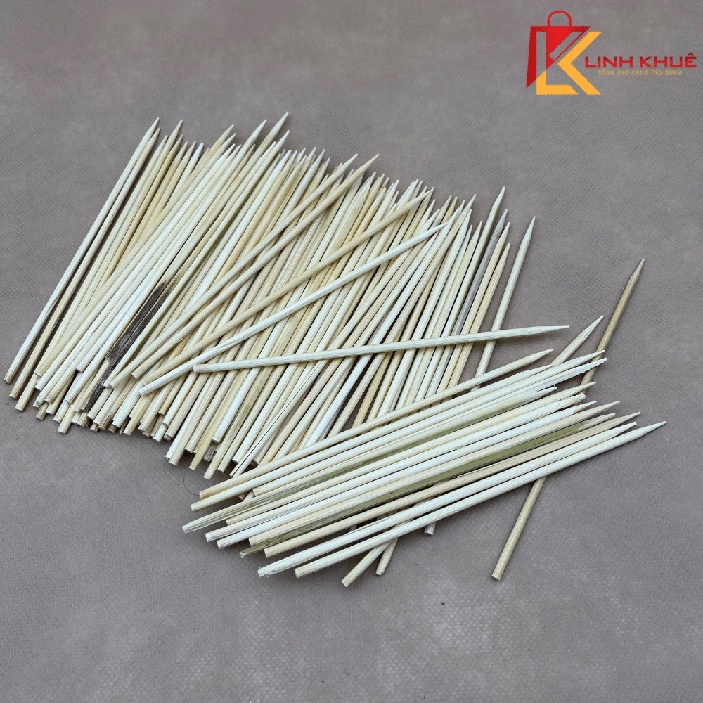 Tăm xiên tre +Đủ size +  Gói 500Gr + Hàng xịn + Giá Rẻ + SP042 + Tăm xiên thịt + Tăm xiên xúc xích