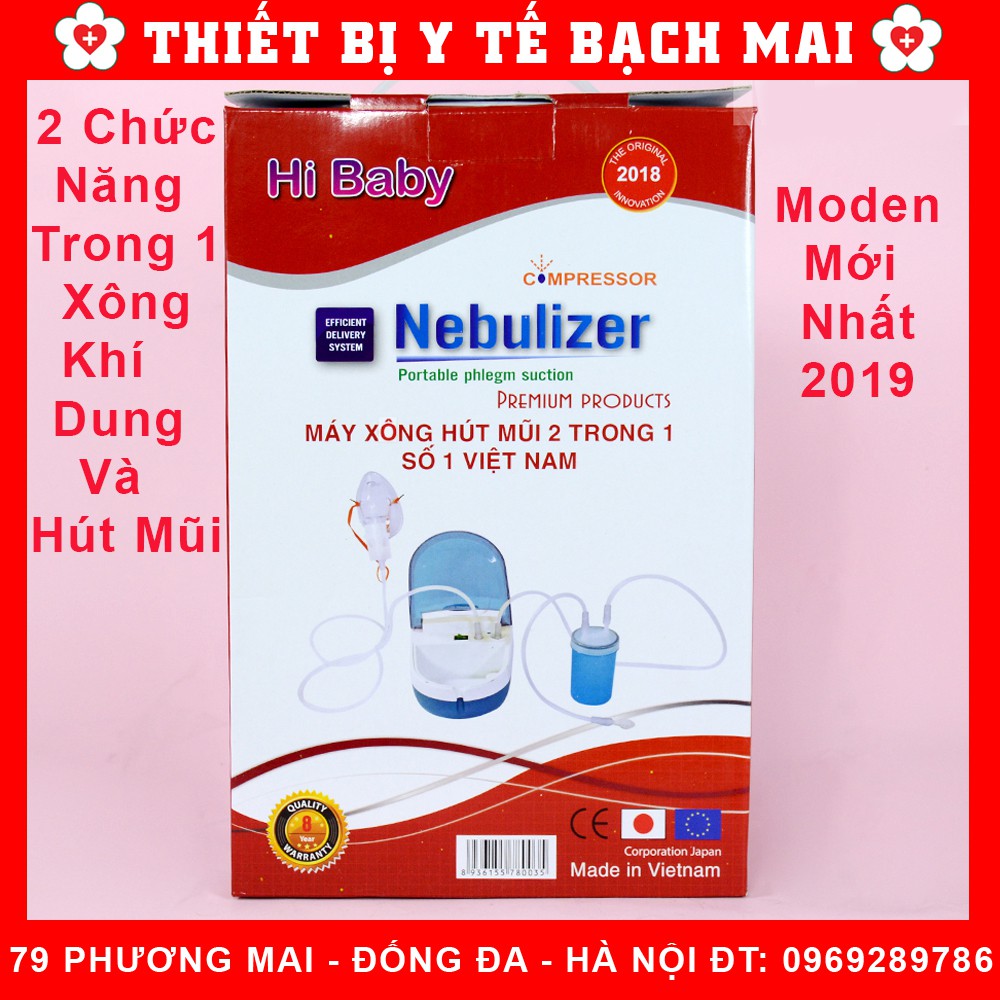 Máy Hút Mũi Hi Baby 2 Chức Năng - [Hút Dịch Mũi, Xông Khí Dung]