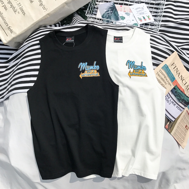 [ GYMEN ] Áo Thun Ba Lỗ Phong Cách Hàn Quốc Streetwear In Thể Thao Nam Big Size Co Giãn Cổ Tròn Thun Lạnh Tập Vải Thoáng Thun Lạnh PE Co Giãn Thoải Mái Vận động Trẻ Trung Form Chuẩn Cao Cấp Chuẩn Form Chạy Bộ Chuyên Thể Dục Bóng Rổ Cầu Lông Gym