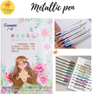 Bút Brush Sta Metallic đầu nhỏ nhiều màu dùng để trang trí sổ, notebook, bullet journal