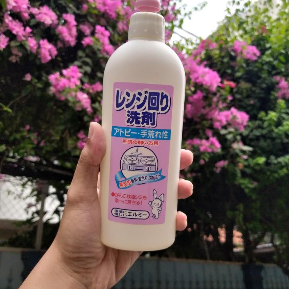 Nước vệ sinh bếp từ, bếp gas, bếp điện Elmie Nhật Bản dành cho da nhạy cảm - Chai 400ml