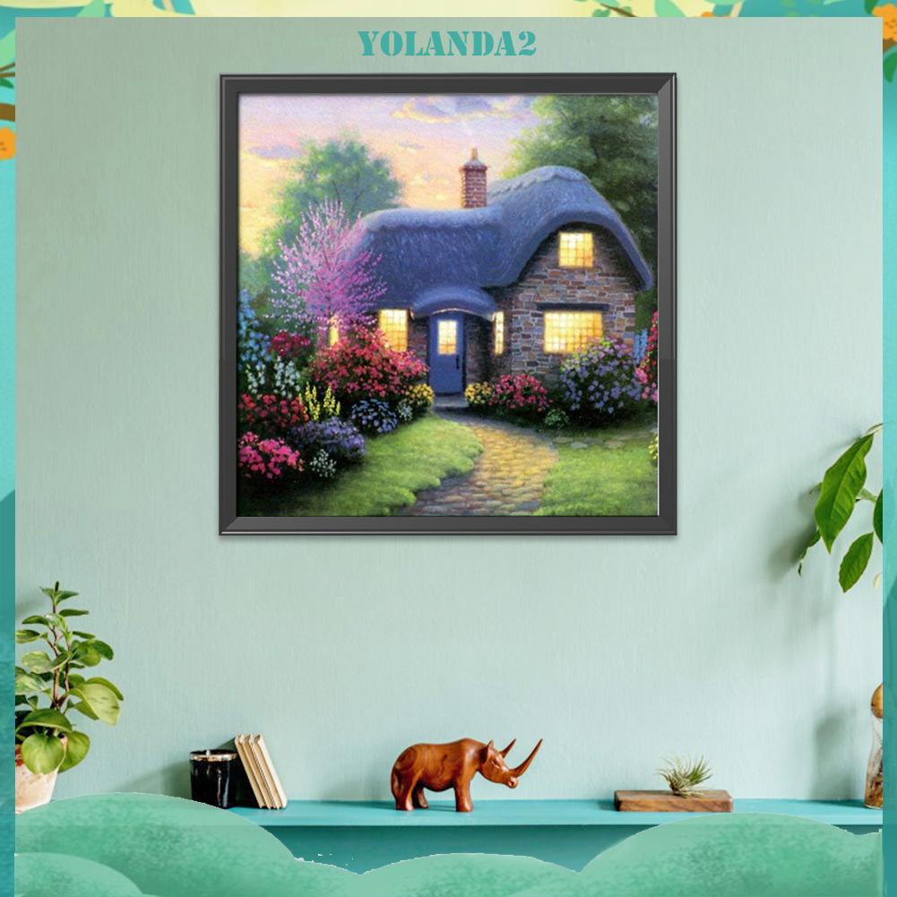Tranh Thêu Chữ Thập 11CT 40x40cm Hình Phong Cảnh Để Trang Trí Nội Thất