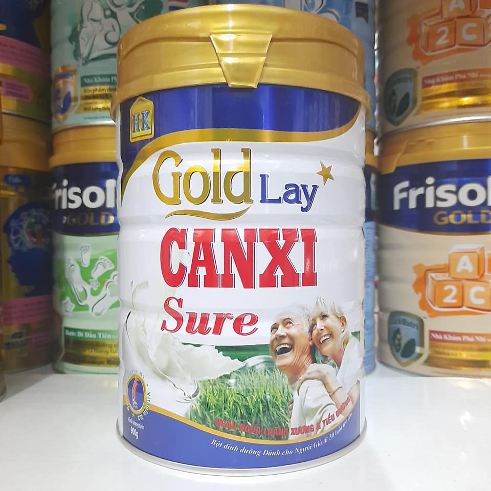 Sữa Goldlay canxi dành cho người già, loãng xương 900g - chắc xương khớp, ngừa tiểu đường