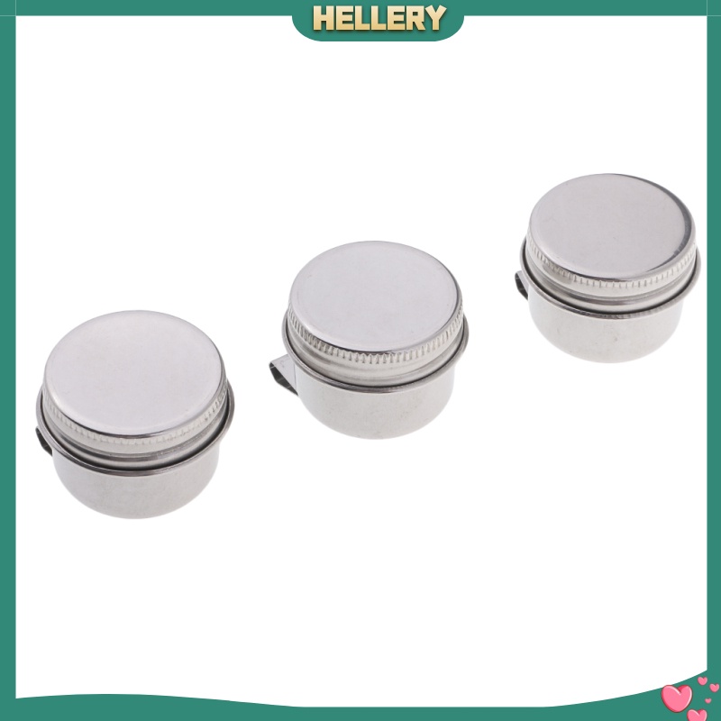 Bộ 3 Cốc Đựng Màu Vẽ Bằng Kim Loại Có Nắp Và Kẹp Chặt