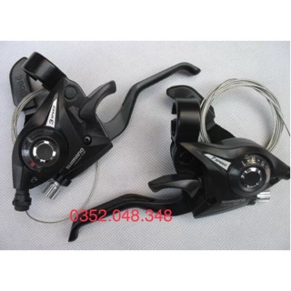 Tay đề xe đạp Shimano ST-EF51...3x7...(Tay trái + Tay phải)