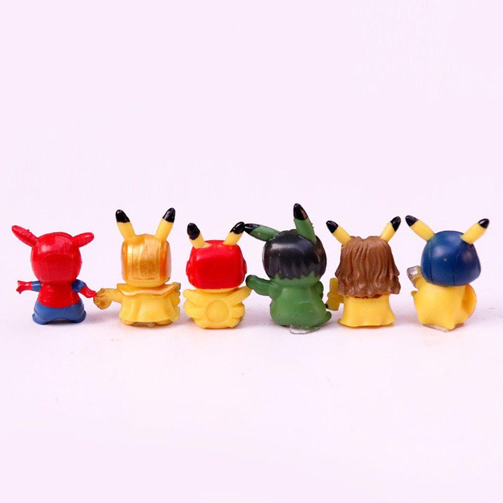 Set 6 Mô Hình Pikachu Cosplay Các Nhân Vật Trong Avengers