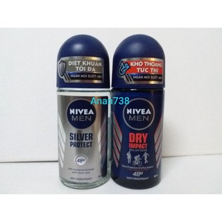 Lăn khử mùi nivea men silver protect
