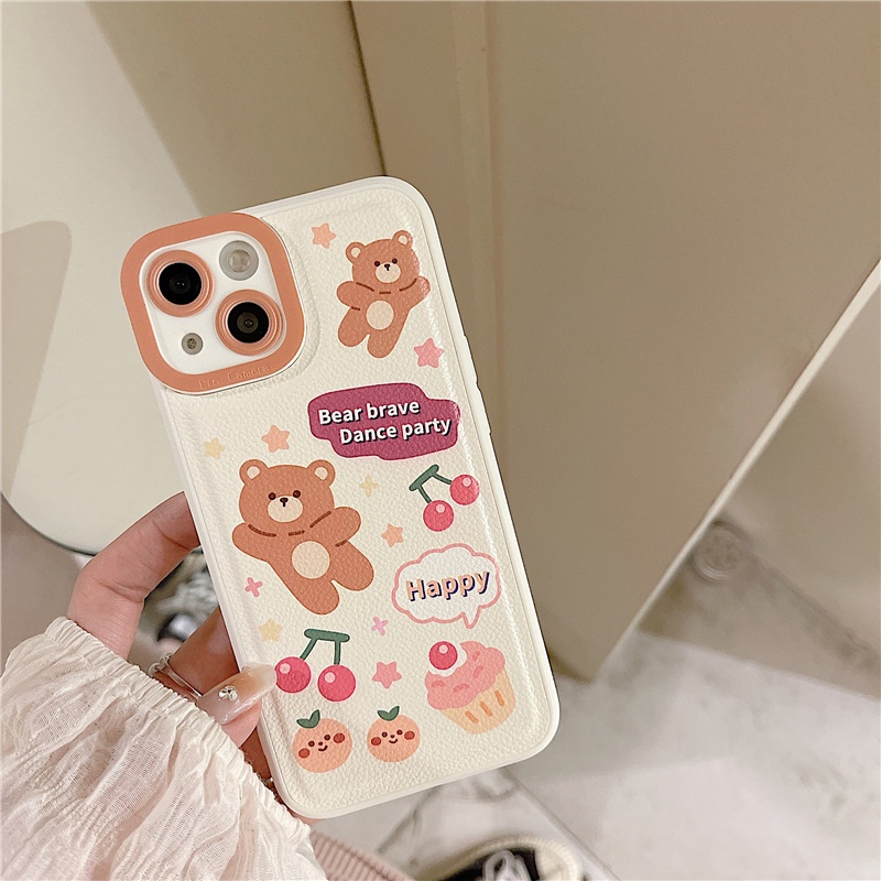 Ốp lưng iphone Ốp Lưng Họa Tiết Trái Vải Cho Iphone 7/7plus/8/8plus/x/xs/11/12/13/pro/max/plus/promax Dinuo case