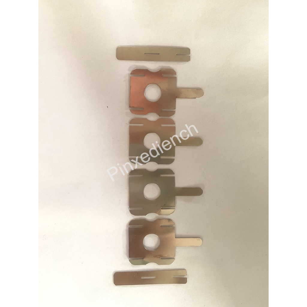 Bộ kẽm hàn cell pin 18650 kẽm vuông 5S - 2P 2 hàng, dùng đóng khối pin máy khoan