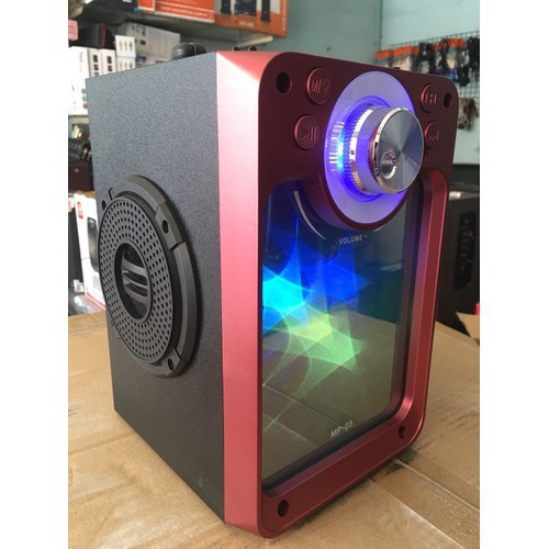 Loa karaoke bluetooth MN-03 mặt gương tặng mic có dây - MN 03