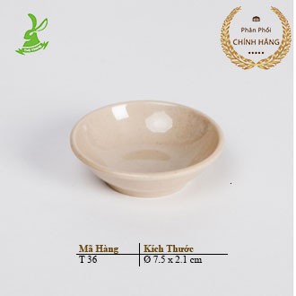 Chén Chấm Tiêu T36N Ngăn Màu Nâu Nhựa Melamine Cao Cấp Fataco Việt Nam