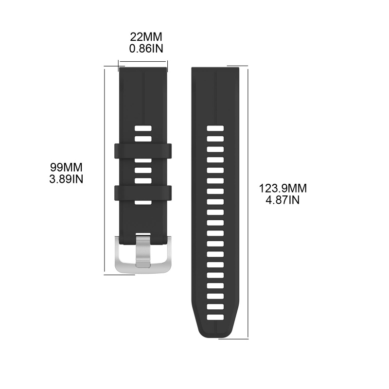 Dây Đeo Thay Thế Chất Liệu Silicon Màu Trơn Cho Garmin Forerunnerg1