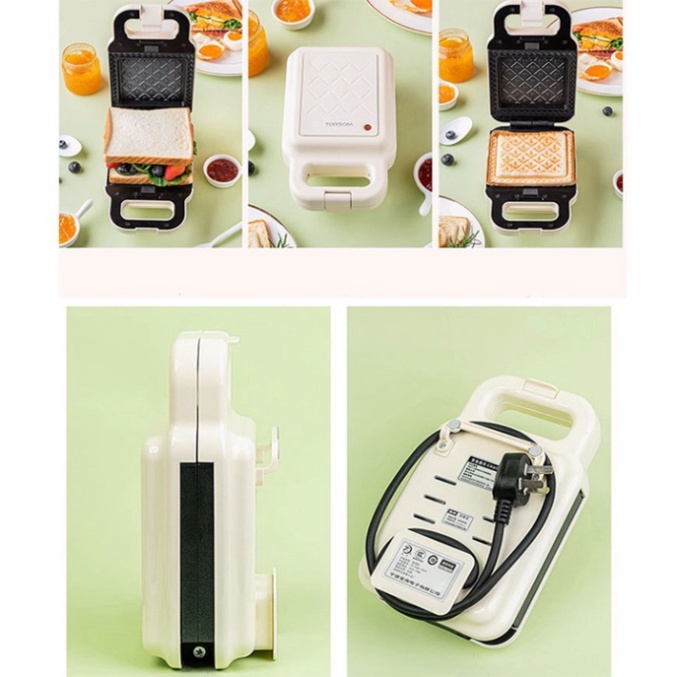 Máy kẹp nướng bánh Donut hình mặt gấu Chính hãng Torsom 600W