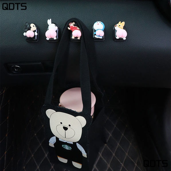 Móc Treo Đồ Gắn Phía Trước Ghế Ngồi Xe Hơi Họa Tiết Hoạt Hình Sáng Tạo 164E