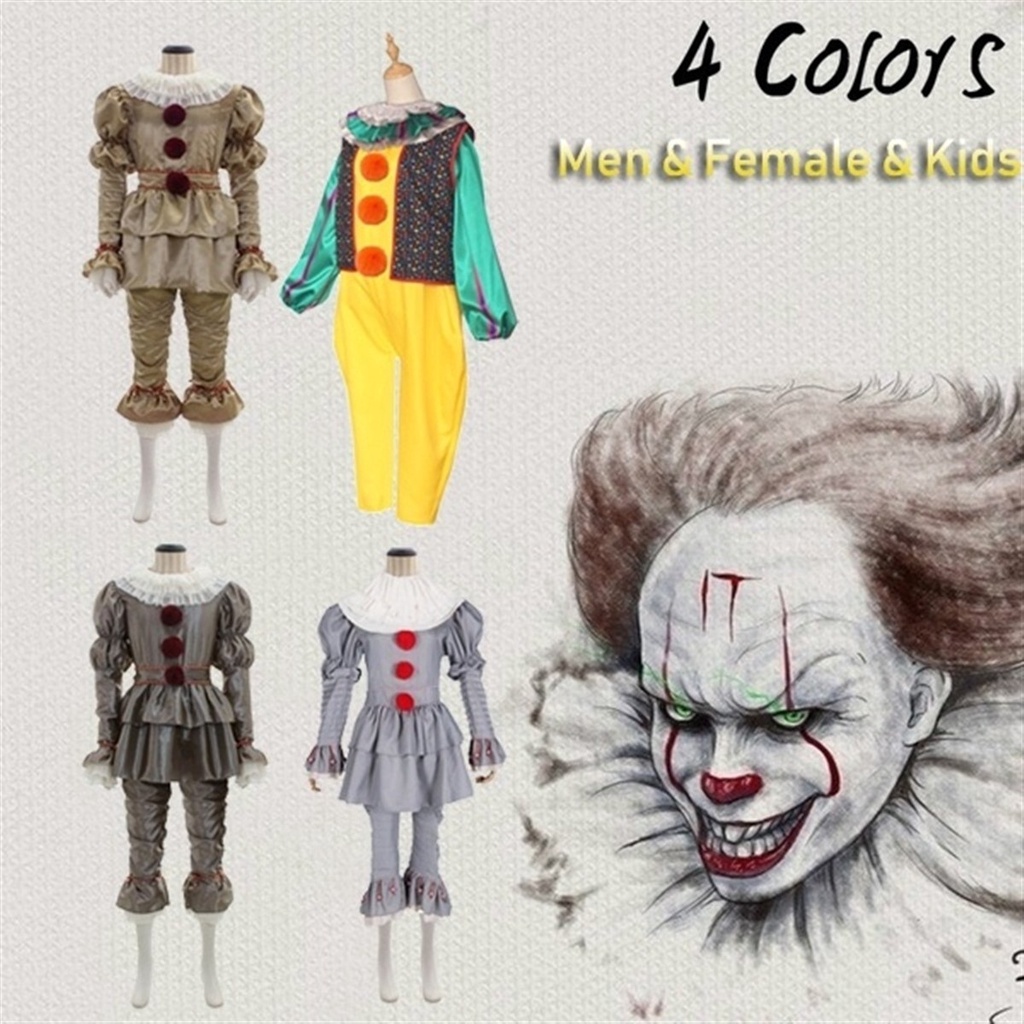 Bộ Trang Phục Hóa Trang Chú Hề 6Yasad Newest Stephen King 'S It Pennywise Halloween Cho Nam Và Nữ