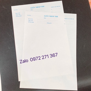 100 Tờ giấy nháp thi chuẩn theo mẫu Bộ GD&ĐT | Shopee Việt Nam