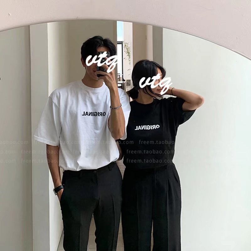 Áo Thun Tay Ngắn Dáng Rộng In Chữ Thoải Mái Thời Trang Mùa Hè Cho Nam Và Nữ