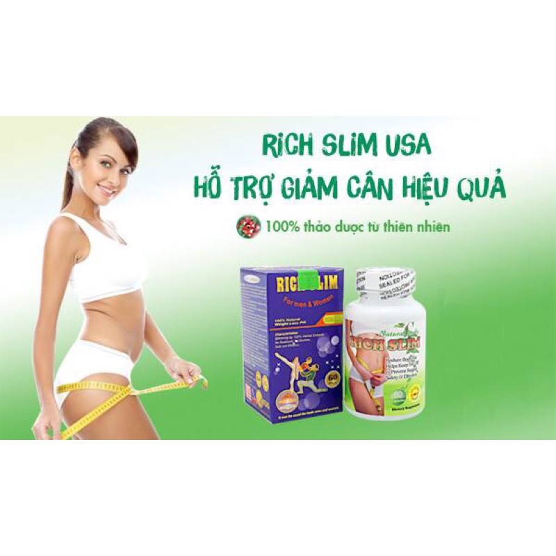 Viên uống Rich Slim USA - Giảm Cân Tốt Nhất Tại Mỹ