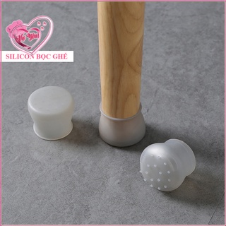 Bộ 4 miếng silicon đệm chân ghế giảm tiếng ồn chống mòn chống trượt