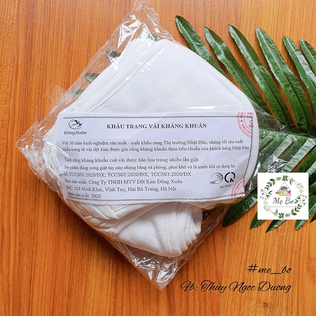  [VINATEX] KHẨU TRANG VẢI KHÁNG KHUẨN, KHÓI BỤI DỆT KIM ĐÔNG XUÂN 2 LỚP | BigBuy360 - bigbuy360.vn