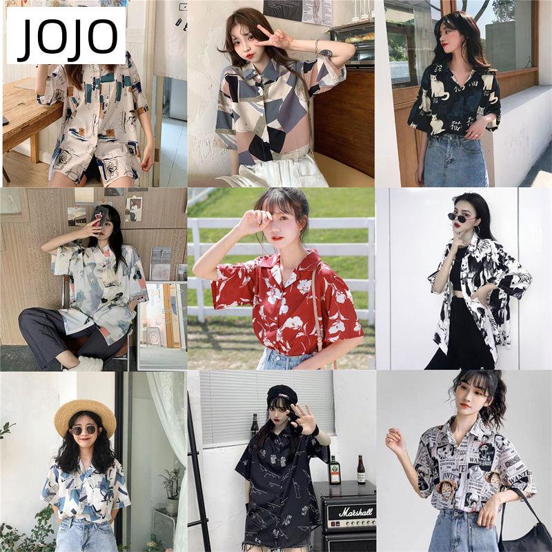 Áo Sơ Mi Tay Ngắn Dáng Rộng Phong Cách Retro Nhật Bản Thời Trang Cho Nữ