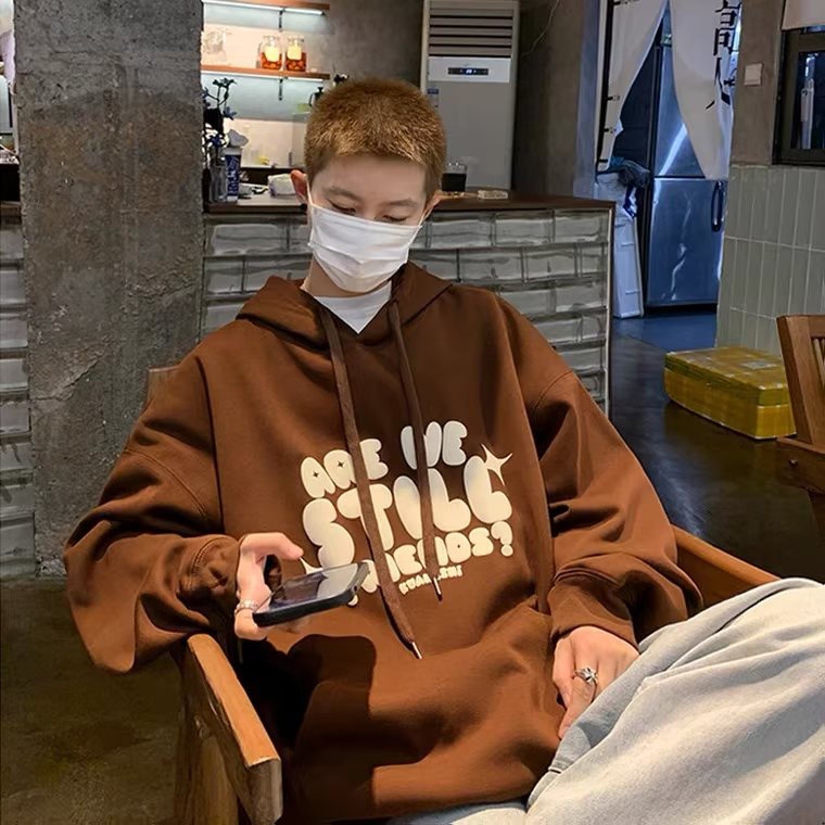 Áo Hoodie In Chữ Tiếng Anh Phong Cách Retro Mỹ