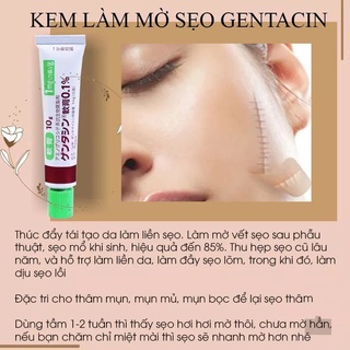 Kem Mờ Sẹo Gentacin Sulfate Ointment 0.1% (10g)