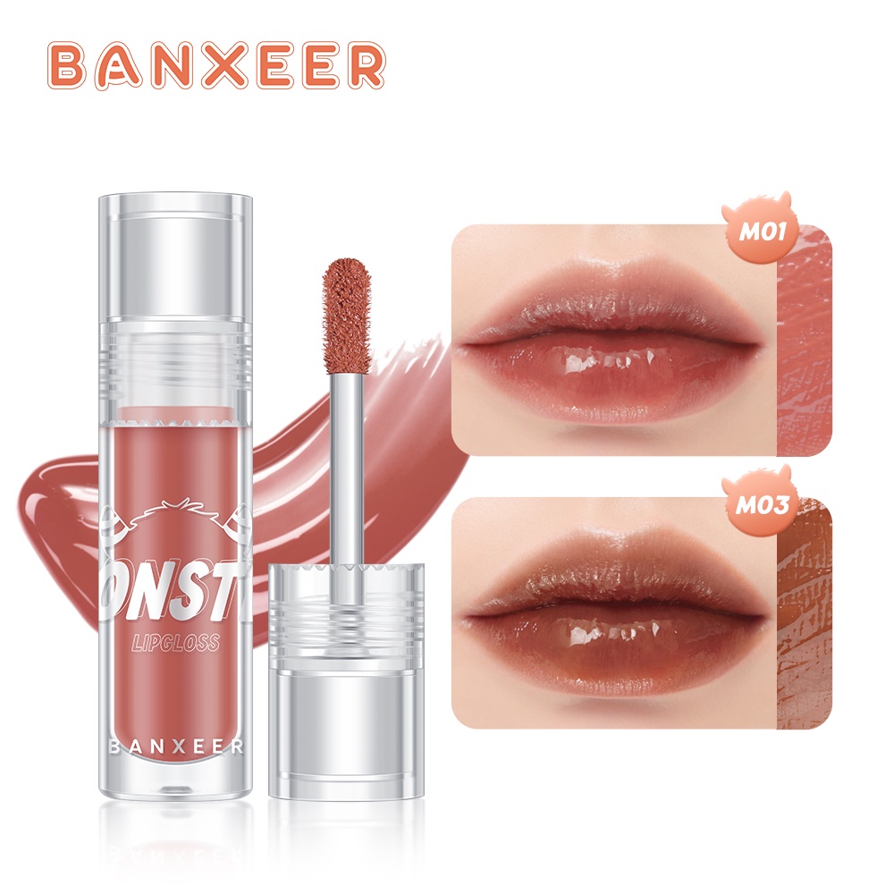 Son Bóng Dưỡng Ẩm Môi BANXEER Trong Suốt 24g