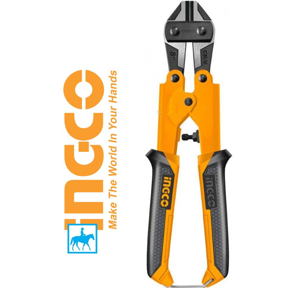 INGCO Kềm Cắt Sắt Kìm Cộng Lực 8inch 200mm Mini CRV Bolt Cutter HMBC0808