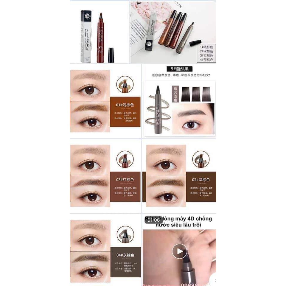 Bút chì kẻ lông mày phẩy sợi 4D | BigBuy360 - bigbuy360.vn