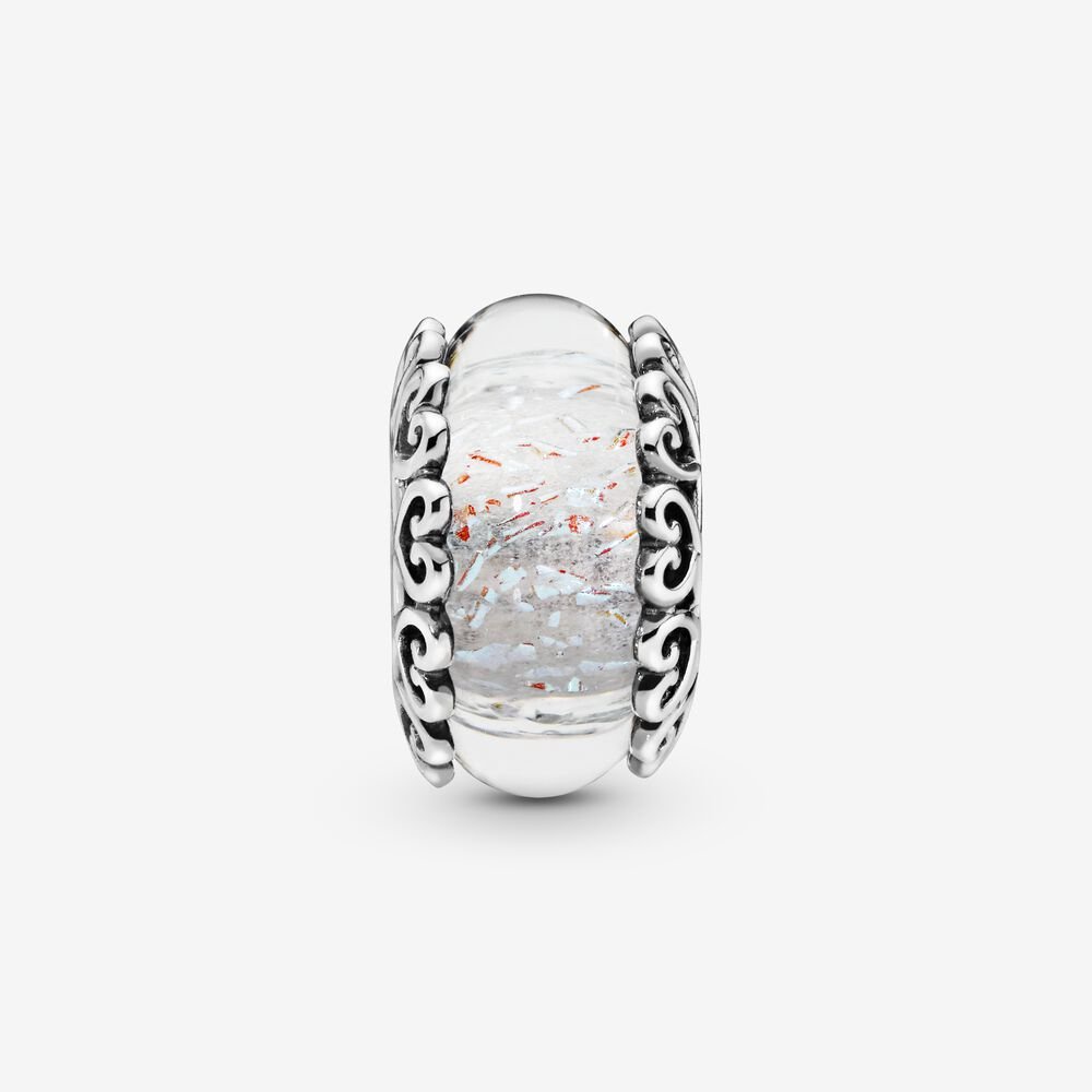 Charm hạt thủy tinh óng ánh
