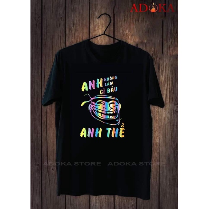 Áo thun tay ngắn in hình phản quang 7 màu cực chất, coton thoáng mát