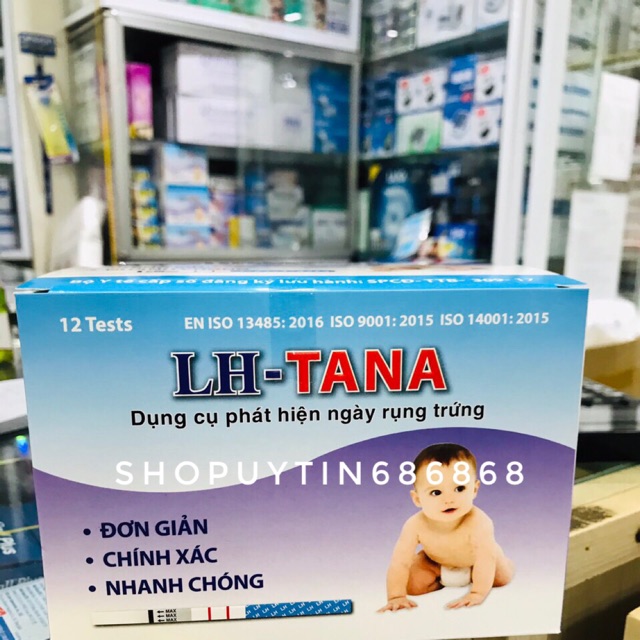 Que thử rụng trứng LH- TÂN Á ( Hộp 12 Que)