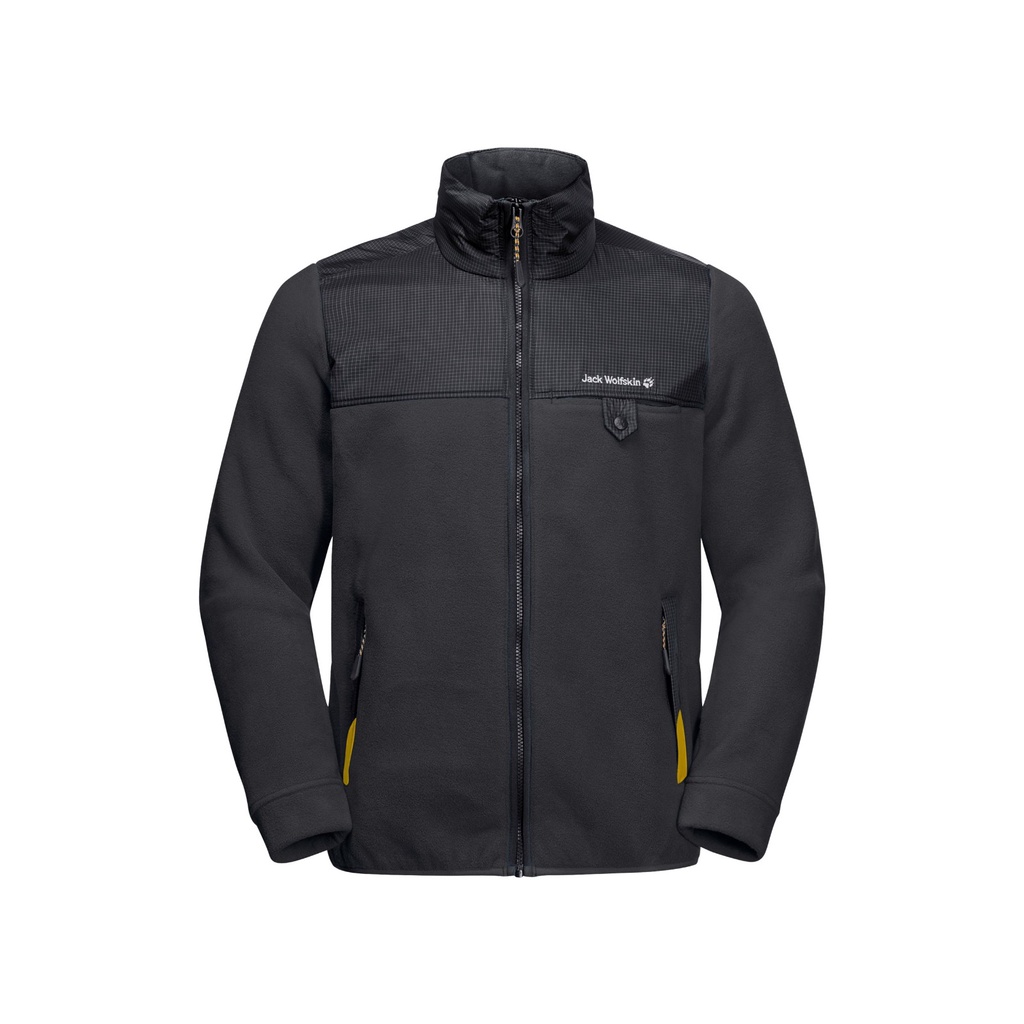 Áo khoác nỉ JACK WOLFSKIN 1709981 DNA GRIZZLY JACKET MEN PHANTOM FLEECE JACKET size S