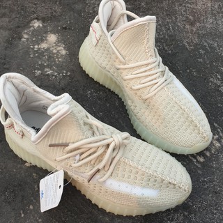 Full box+video giày sneaker yz350 màu kem