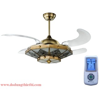 Quạt trần trang trí kiểu châu âu 44wg-9017